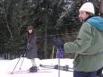 Keiko and Anatol on the slope