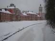 The Aleksandro-Nevskaya Monastery by a frozen canal