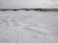 St. Petersburg's Neva River, an expanse of ice during winter