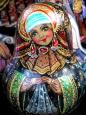 A beautiful hand-painted matryoshka doll
