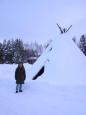 A Lappish teepee known as a "kota"