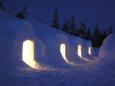 Entrance to the igloos where we spent one chilly night