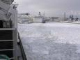 We dock at Tallinn after sailing across the frozen Gulf of Finland 