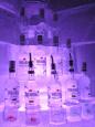 Finlandia vodka in ice in the ice bar